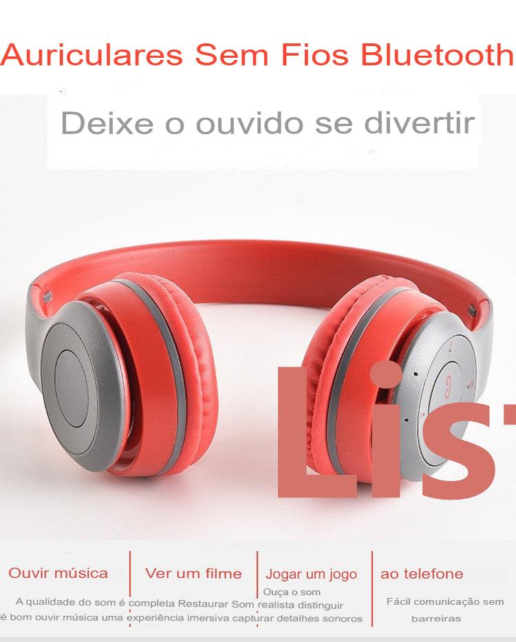 Fone Esportivo Stereo P47RJ Headset 5.0 Bluetooth - FRETE GRÁTIS - lojarijoyshop