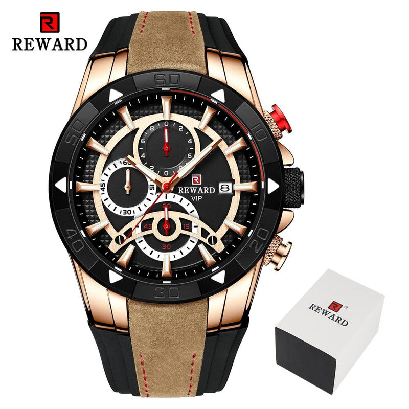 Relógio de Pulso Reward Watch Vip Estilo Luxo Rijoy Shop - FRETE GRÁTIS - lojarijoyshop