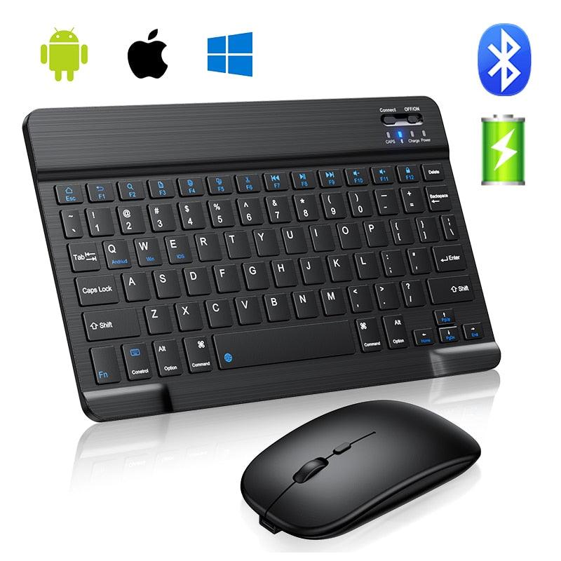 Teclado Sem Fio Bluetooth Para PCs Notebook, Smartphones, Tablet - FRETE GRÁTIS - lojarijoyshop