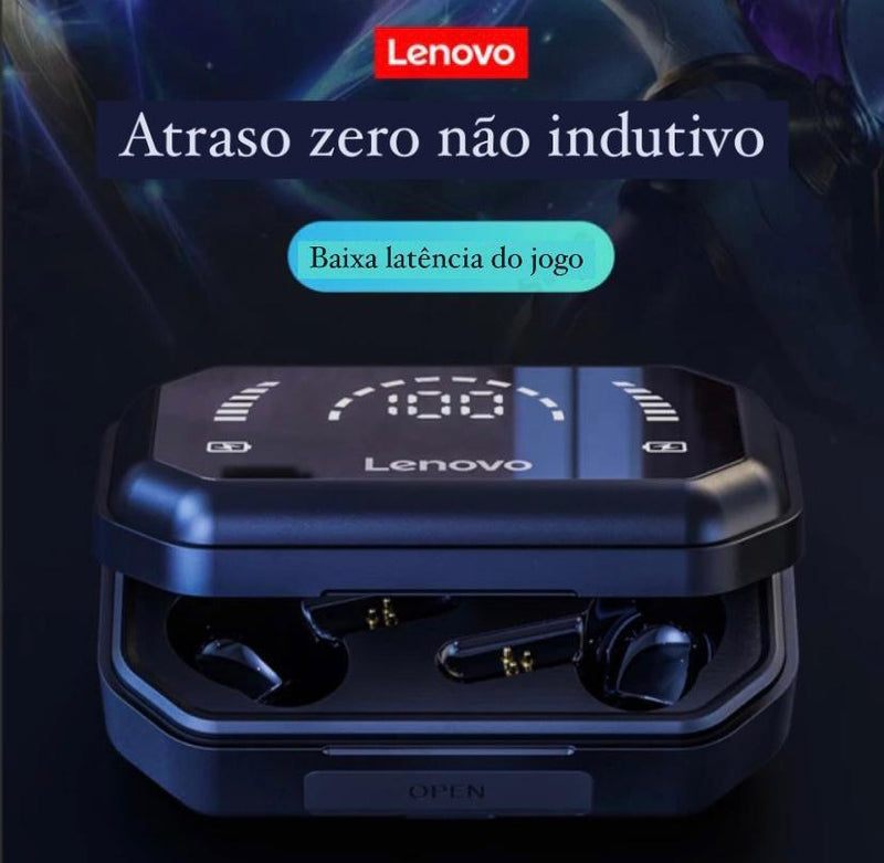 Fone de Ouvido Lenovo Bluetooth 5.0 Alta Fidelidade Com Estojo Grátis. - lojarijoyshop