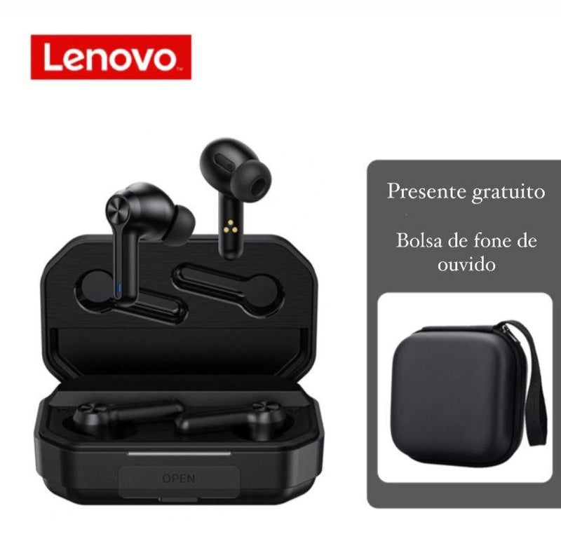 Fone de Ouvido Lenovo Bluetooth 5.0 Alta Fidelidade Com Estojo Grátis. - lojarijoyshop